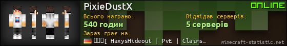 Юзербар 560x90 для PixieDustX