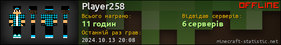 Юзербар 560x90 для Player258