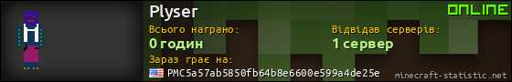 Юзербар 560x90 для Plyser