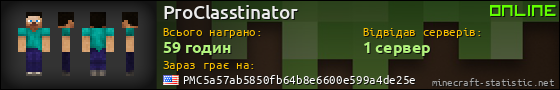 Юзербар 560x90 для ProClasstinator