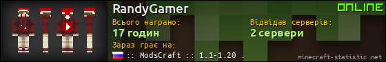 Юзербар 560x90 для RandyGamer