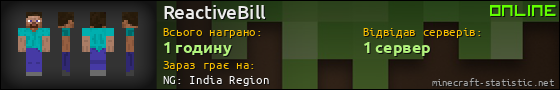 Юзербар 560x90 для ReactiveBill