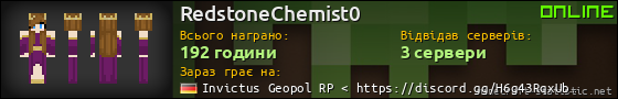 Юзербар 560x90 для RedstoneChemist0