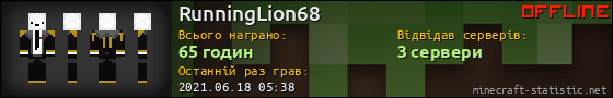 Юзербар 560x90 для RunningLion68