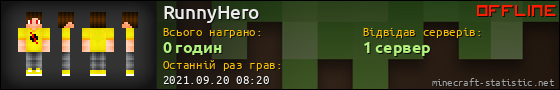 Юзербар 560x90 для RunnyHero