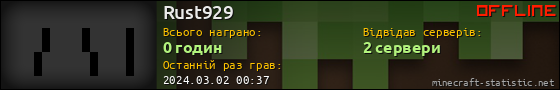 Юзербар 560x90 для Rust929