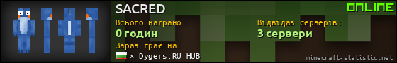 Юзербар 560x90 для SACRED