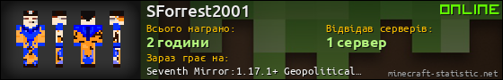 Юзербар 560x90 для SForrest2001