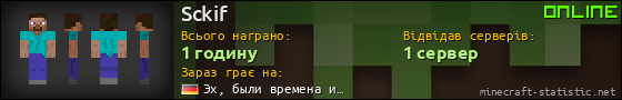 Юзербар 560x90 для Sckif