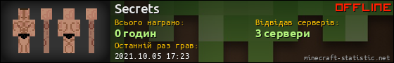 Юзербар 560x90 для Secrets