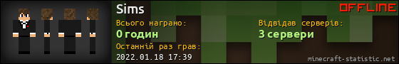 Юзербар 560x90 для Sims