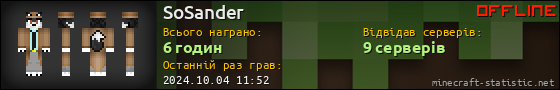 Юзербар 560x90 для SoSander