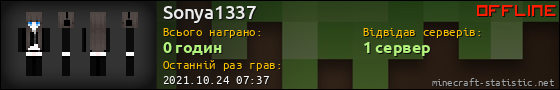 Юзербар 560x90 для Sonya1337