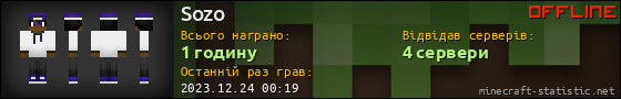 Юзербар 560x90 для Sozo