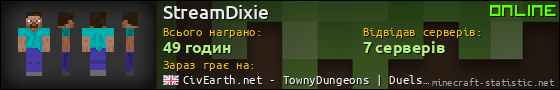 Юзербар 560x90 для StreamDixie