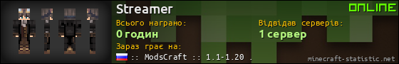 Юзербар 560x90 для Streamer