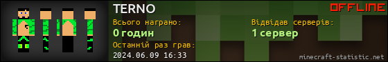 Юзербар 560x90 для TERNO