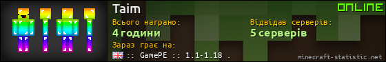 Юзербар 560x90 для Taim