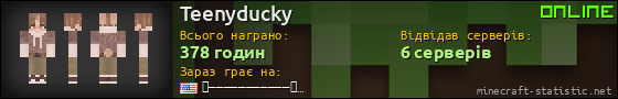 Юзербар 560x90 для Teenyducky