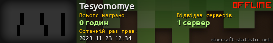 Юзербар 560x90 для Tesyomomye