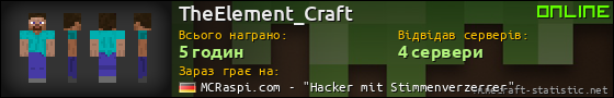 Юзербар 560x90 для TheElement_Craft