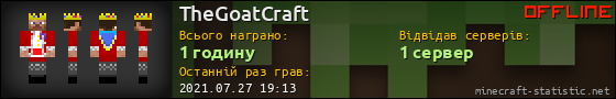 Юзербар 560x90 для TheGoatCraft