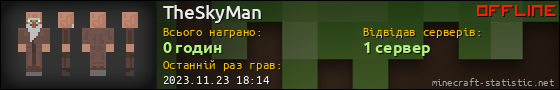 Юзербар 560x90 для TheSkyMan