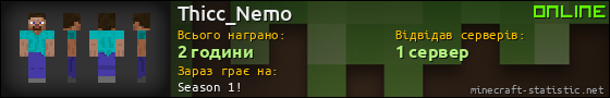 Юзербар 560x90 для Thicc_Nemo