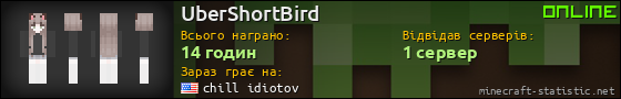 Юзербар 560x90 для UberShortBird