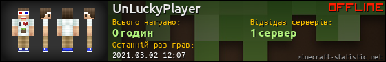 Юзербар 560x90 для UnLuckyPlayer