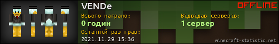 Юзербар 560x90 для VENDe
