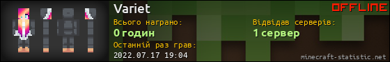 Юзербар 560x90 для Variet