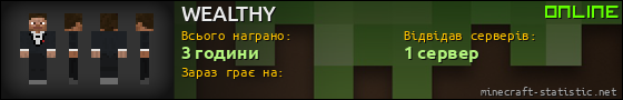 Юзербар 560x90 для WEALTHY