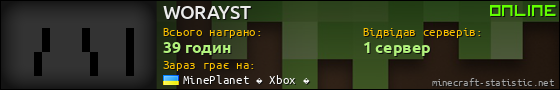 Юзербар 560x90 для WORAYST
