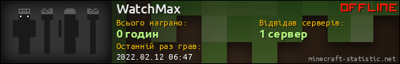 Юзербар 560x90 для WatchMax