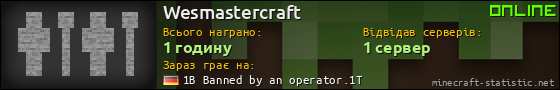 Юзербар 560x90 для Wesmastercraft