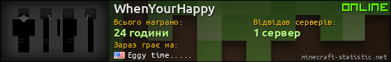 Юзербар 560x90 для WhenYourHappy