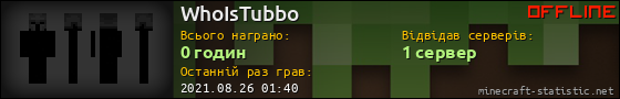 Юзербар 560x90 для WhoIsTubbo