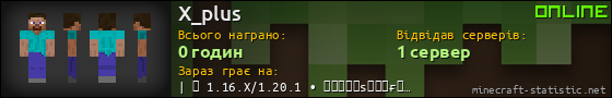 Юзербар 560x90 для X_plus