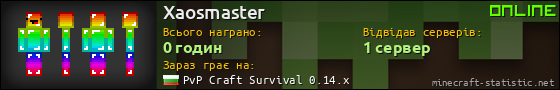 Юзербар 560x90 для Xaosmaster
