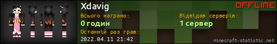 Юзербар 560x90 для Xdavig