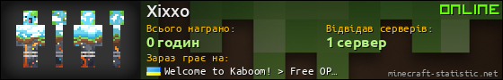 Юзербар 560x90 для Xixxo