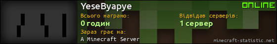 Юзербар 560x90 для YeseByapye