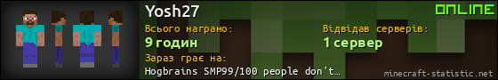 Юзербар 560x90 для Yosh27