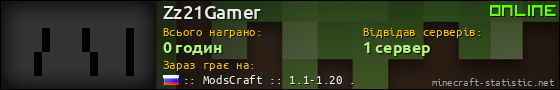 Юзербар 560x90 для Zz21Gamer