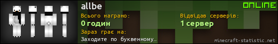 Юзербар 560x90 для allbe