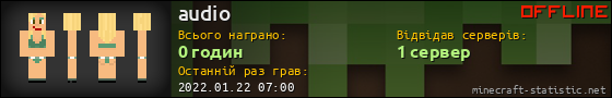 Юзербар 560x90 для audio