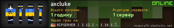 Юзербар 560x90 для axcluke