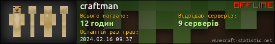 Юзербар 560x90 для craftman