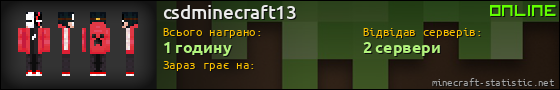 Юзербар 560x90 для csdminecraft13